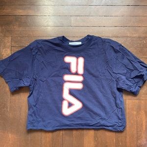 FILA x soulcycle crop tee
